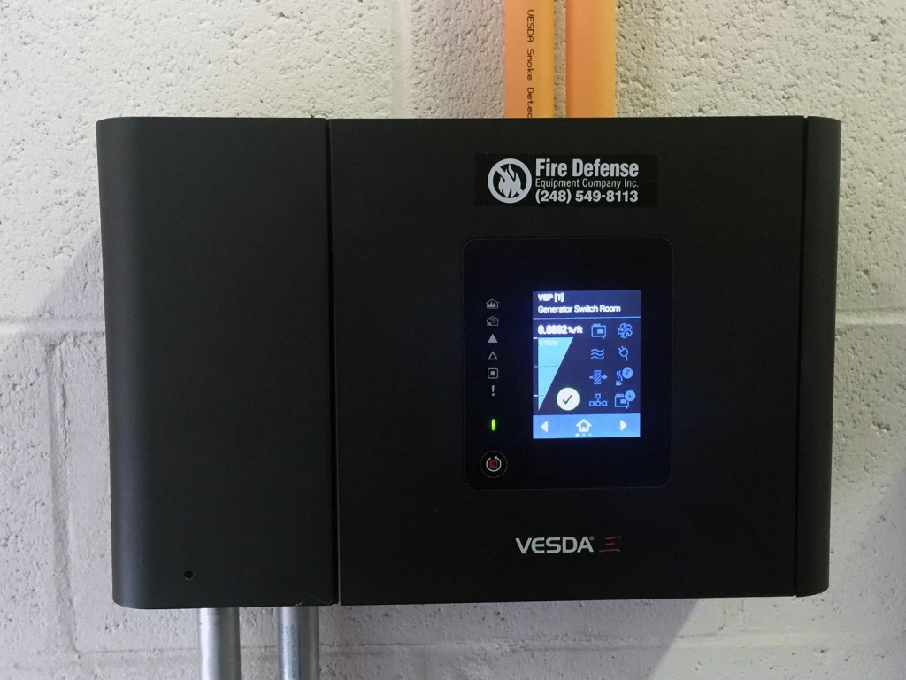 fire defense vesda generator switch room smoke detection