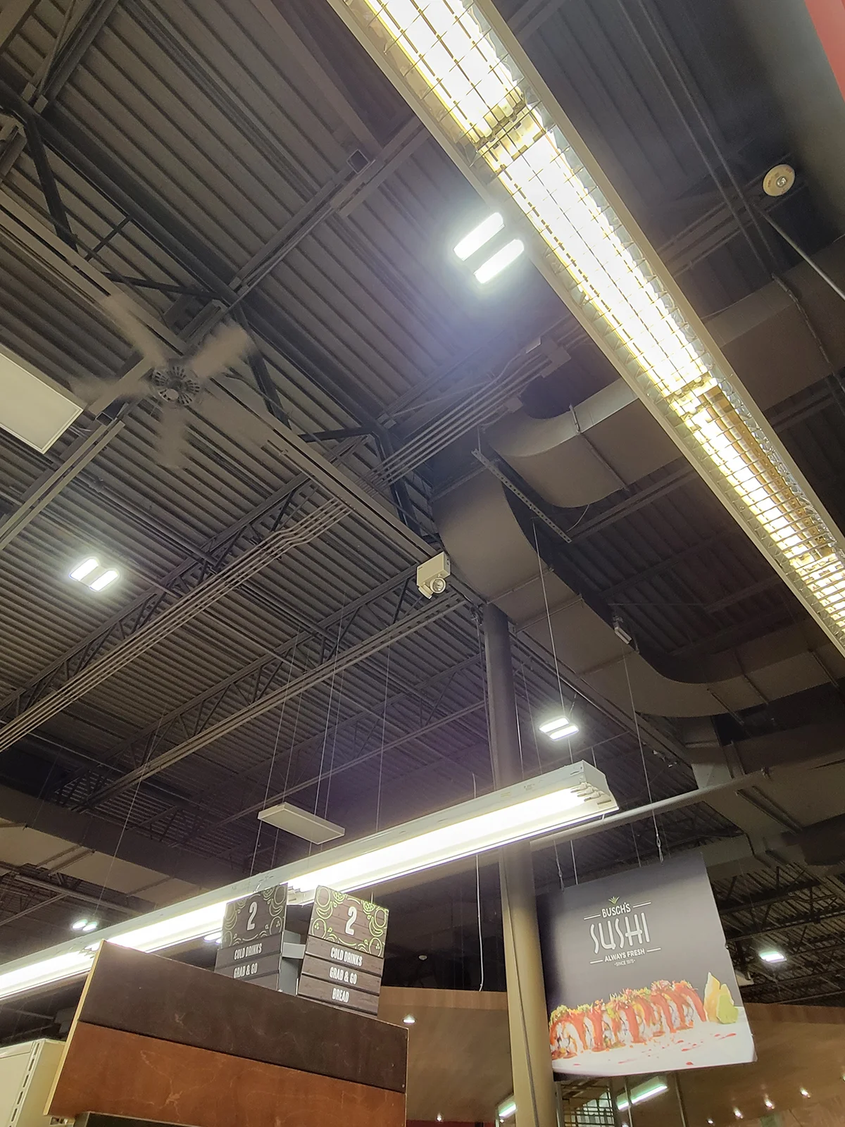 grocery store emergency light inspection testing